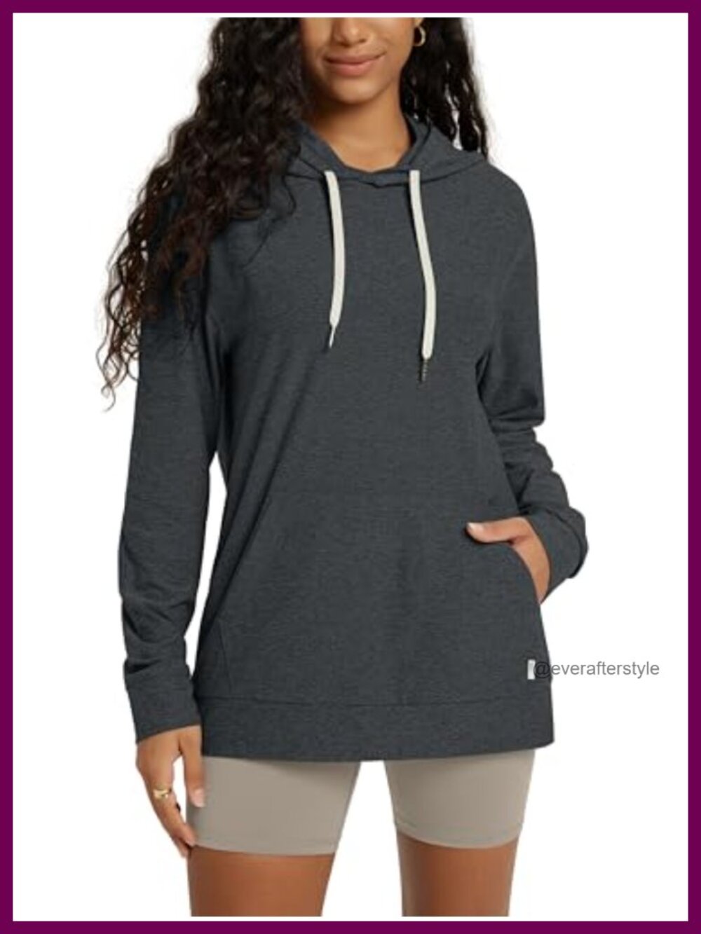 Oversized Hoodie Ultra Soft Tech Pullover UPF 50+ Kangaroo Pocket